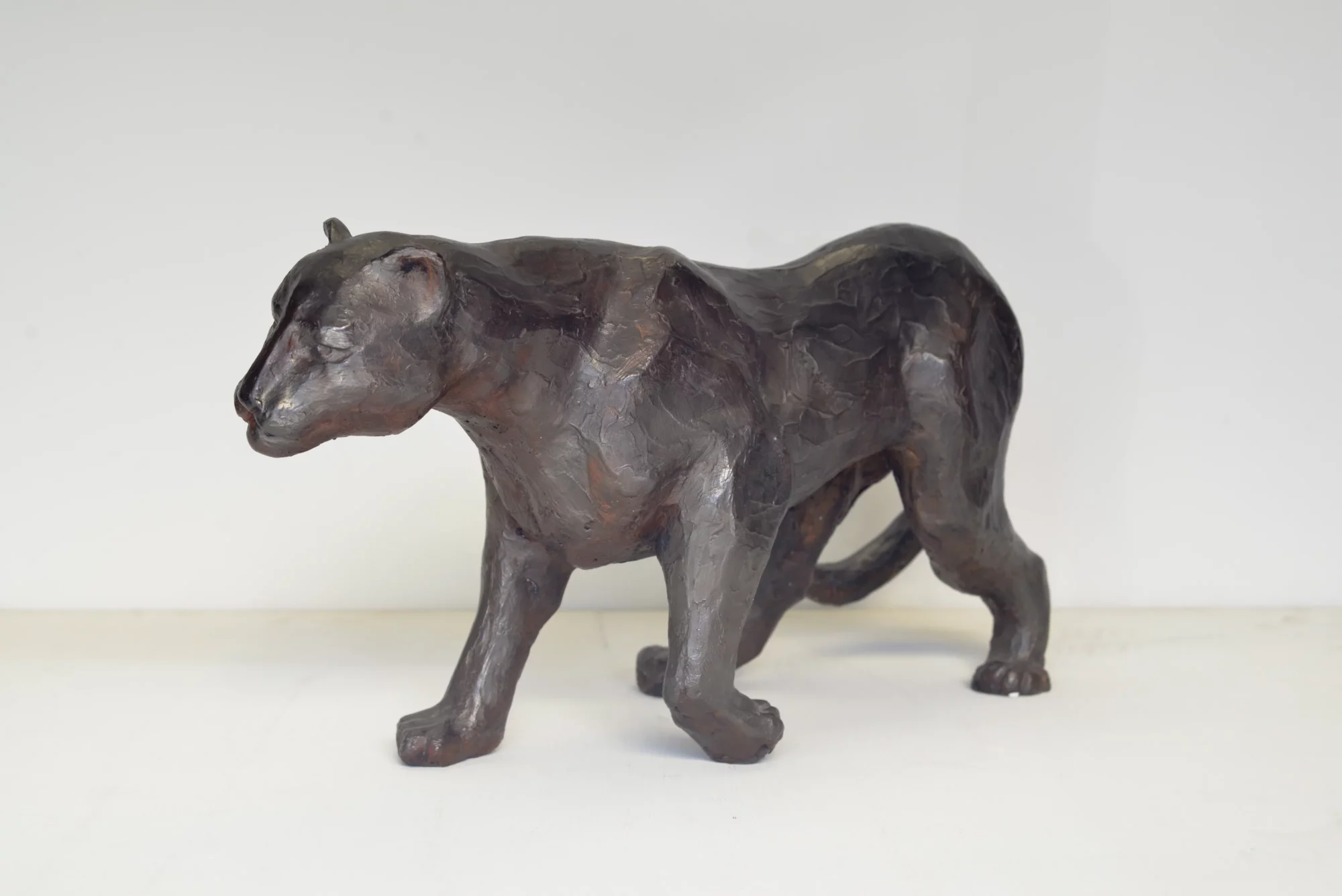 sculpture bronze félin Dan Chavret