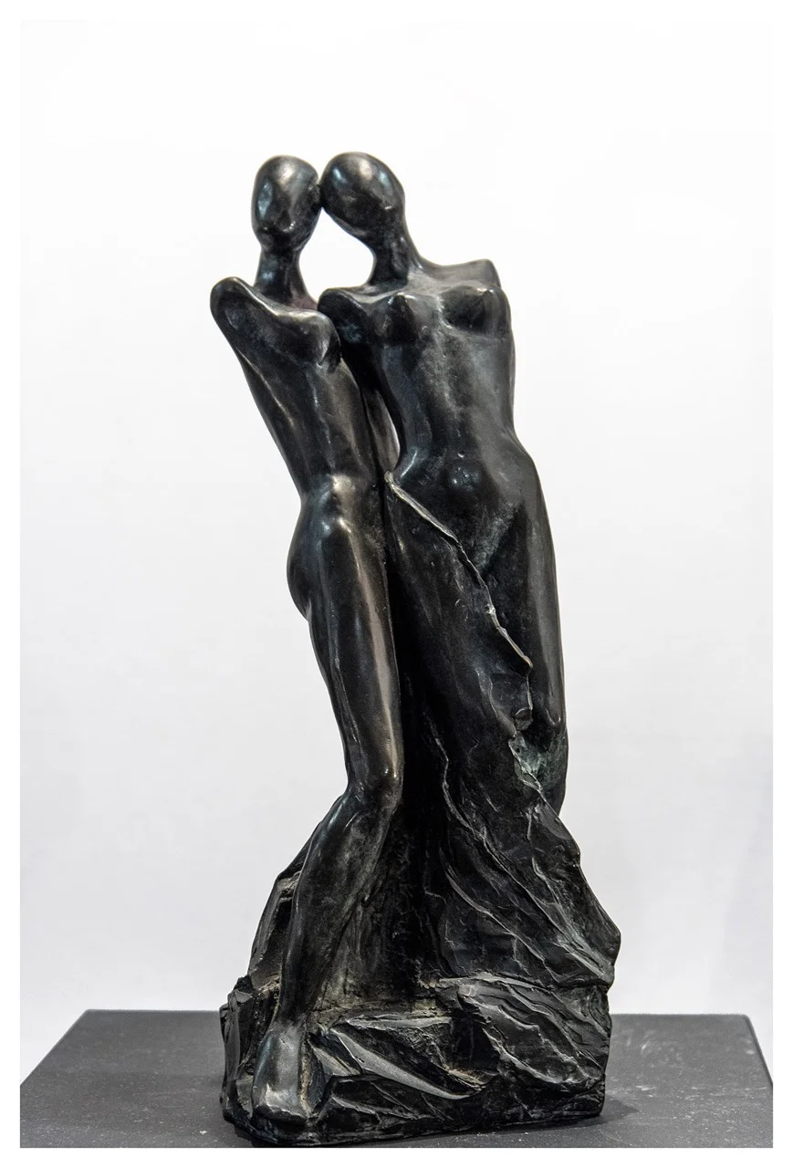 sculpture silhouettes féminines en bronze Dan Chavret